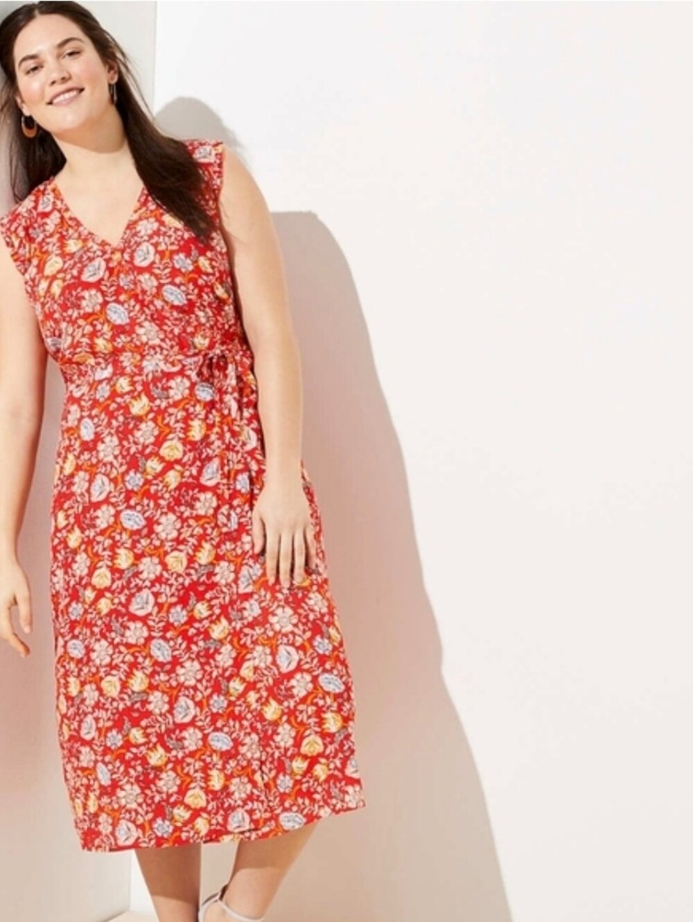 Loft Floral Wrap Dress